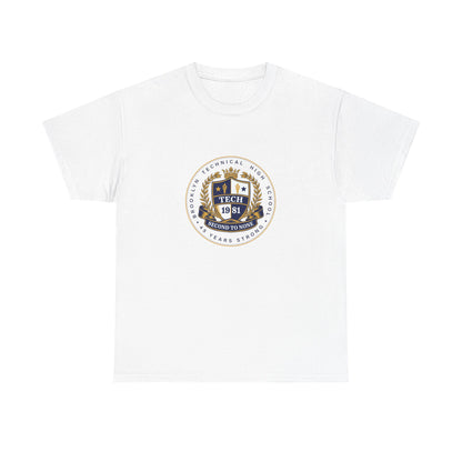 Class of 1981 45 Years Strong - Men's Heavy Cotton T-Shirt - Navy Blue Logo