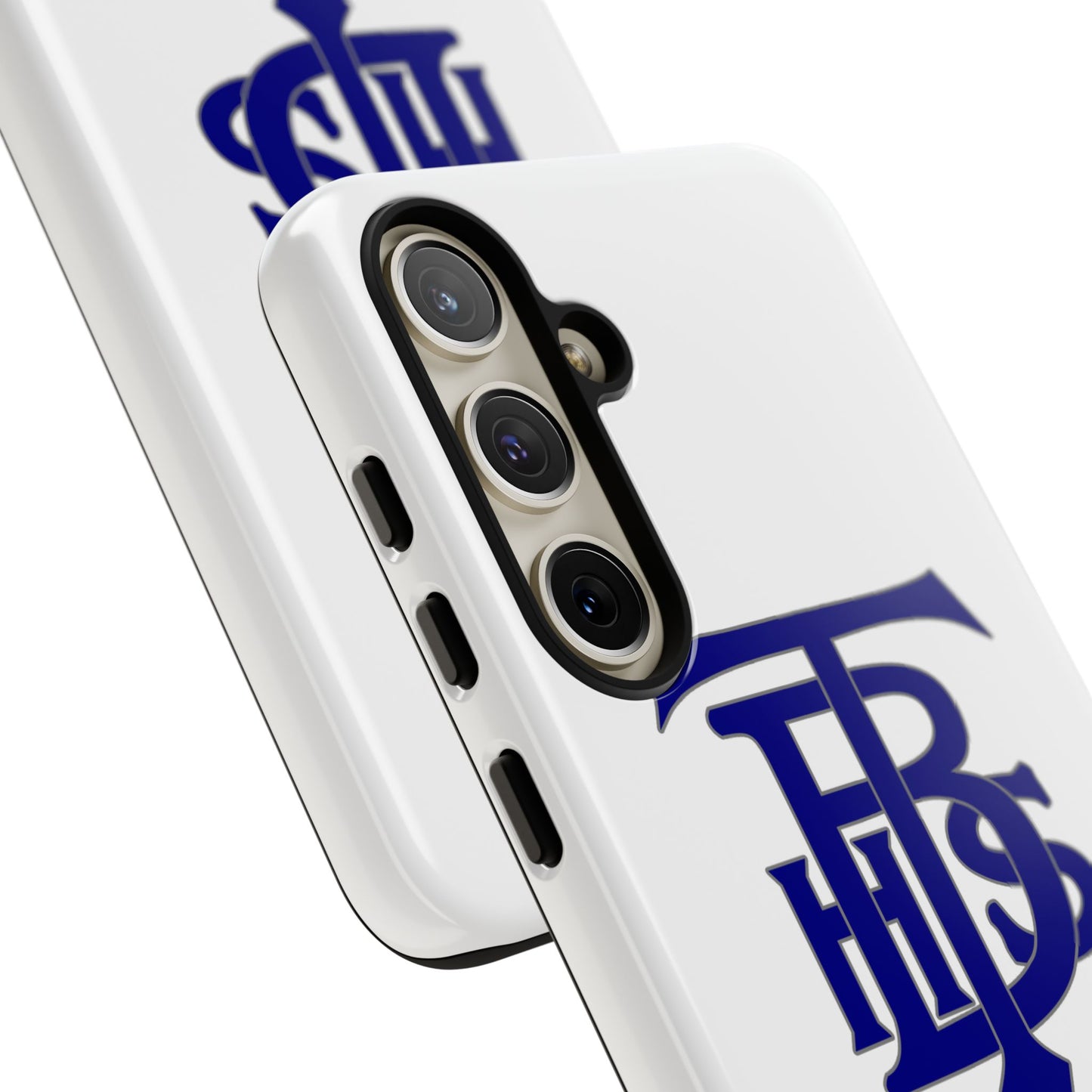 Stacked Logo - Tough Phone Cases - White