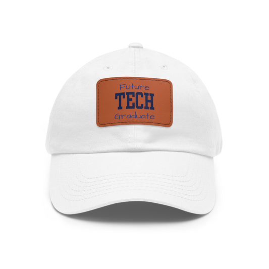 Family - Future Tech Graduate - Hat with Leather Patch (Rectangle)