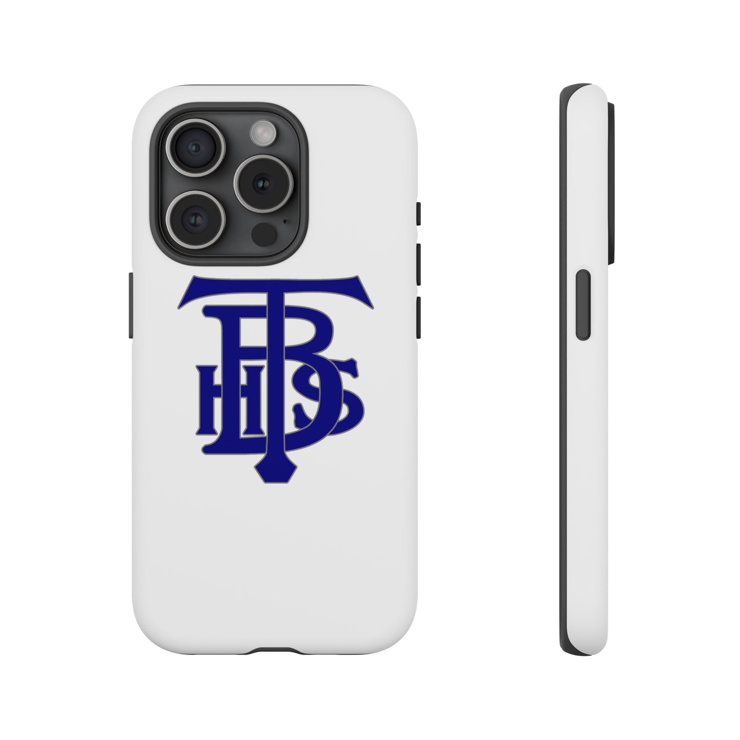 Stacked Logo - Tough Phone Cases - White