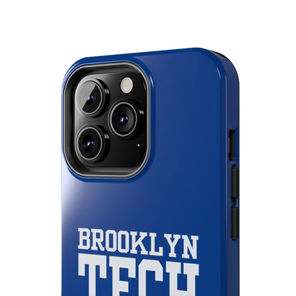 Brooklyn Tech Class of 1995 Tough Phone Case - Blue with white graphics