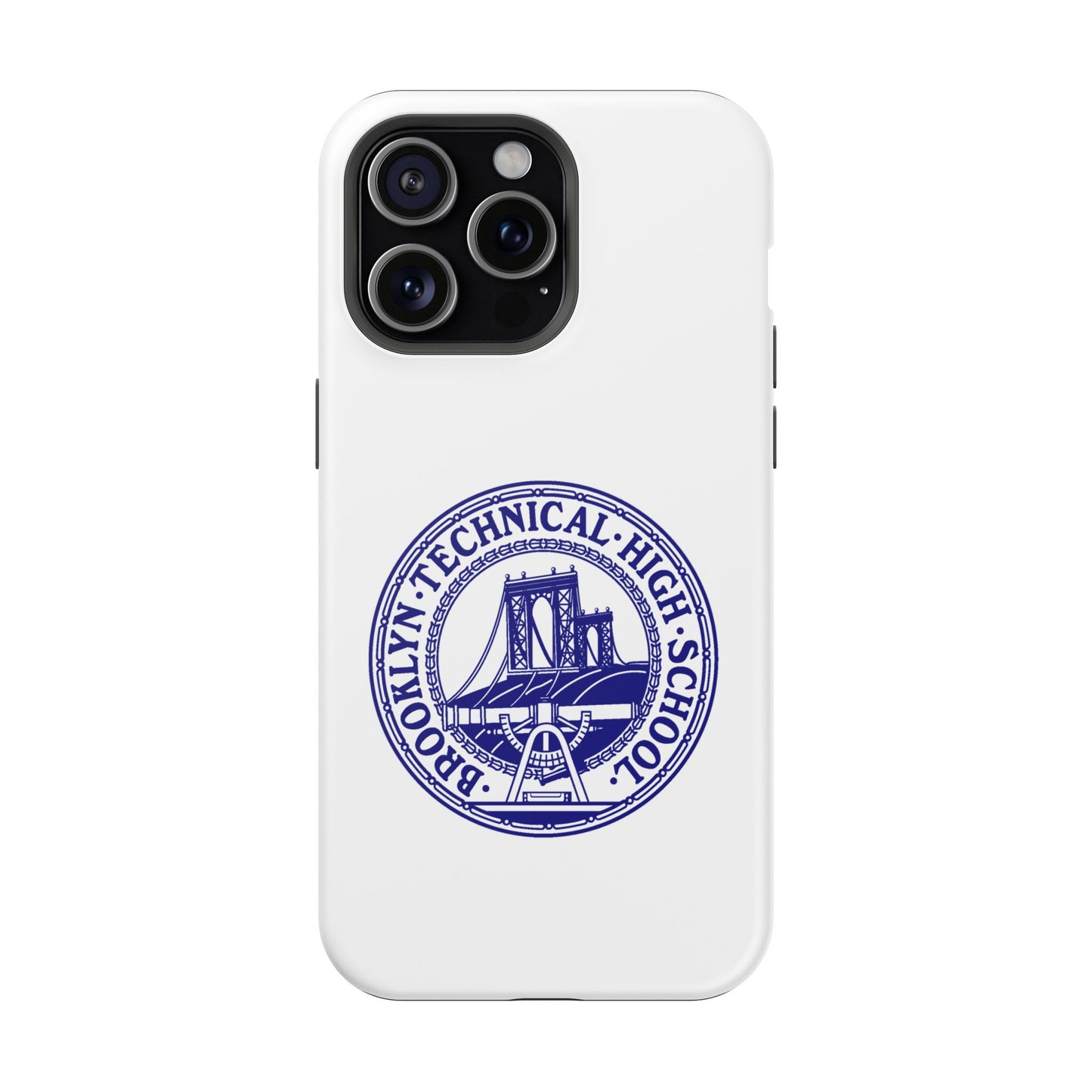 Classic Tech Seal - Impact-Resistant Phone Cases - Iphone Or Samsung - White