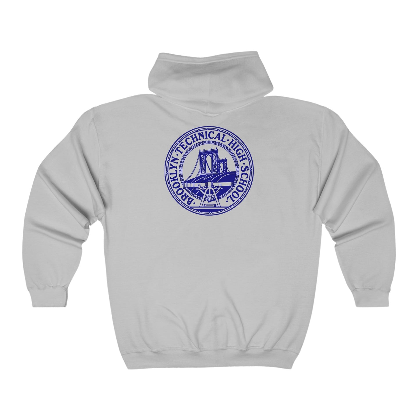 Classic Tech Logo (back) - Men's Heavy Blend Full Zip Hoodie Sweatshirt - Proud Member Of The Class Of 2024