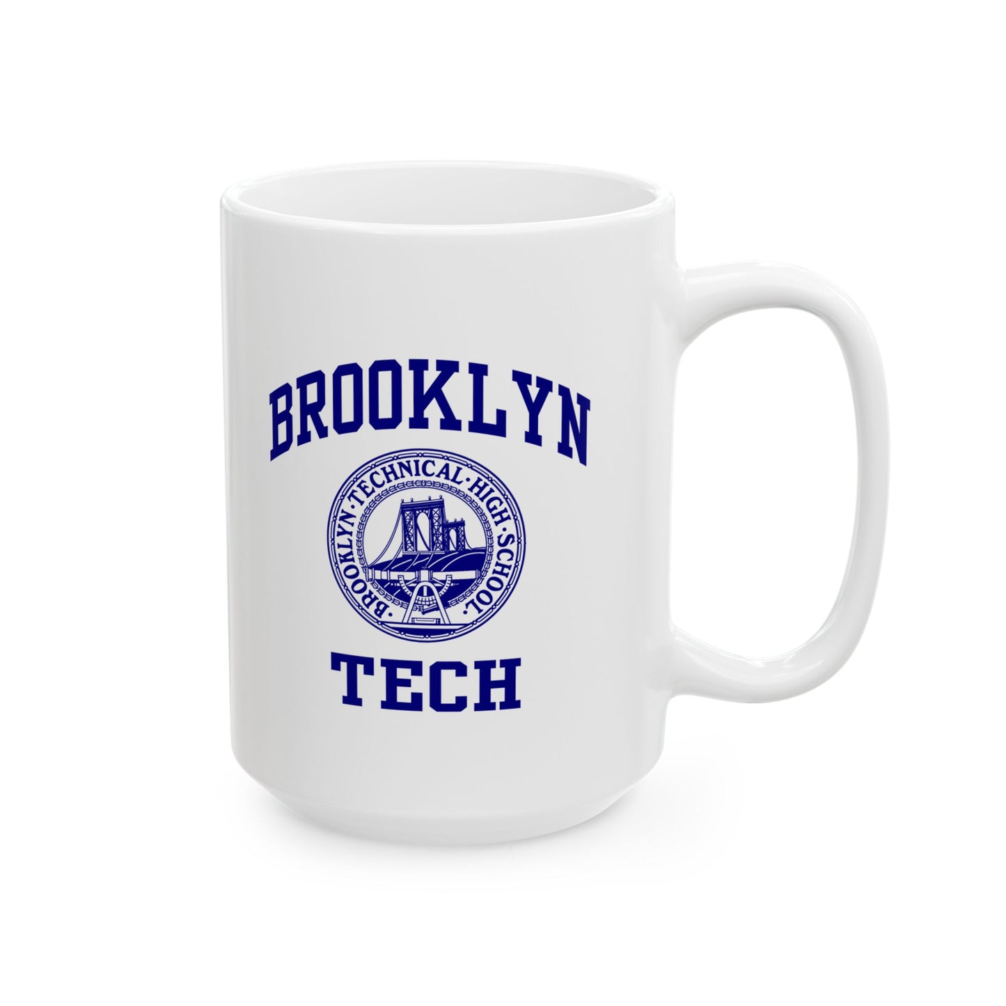 Brooklyn Tech Classic Logo Ceramic Mug, (11oz, 15oz)