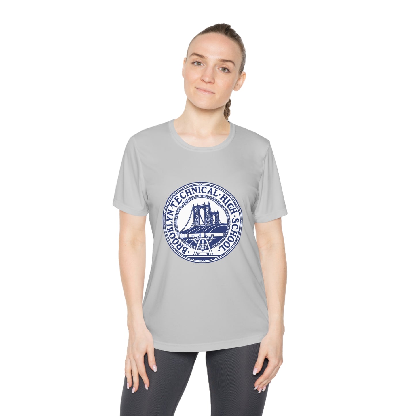 Classic Tech Seal With Background - Ladies Competitor T-Shirt