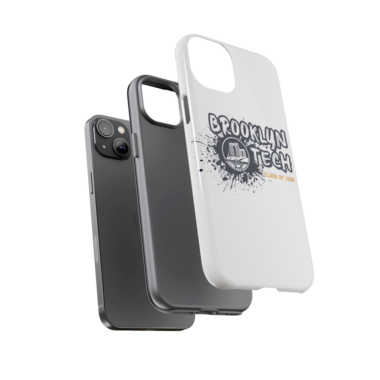 Class Of 1990 Commemorative Tough Cases - Apple & Samsung Only - Gold Font On White Background