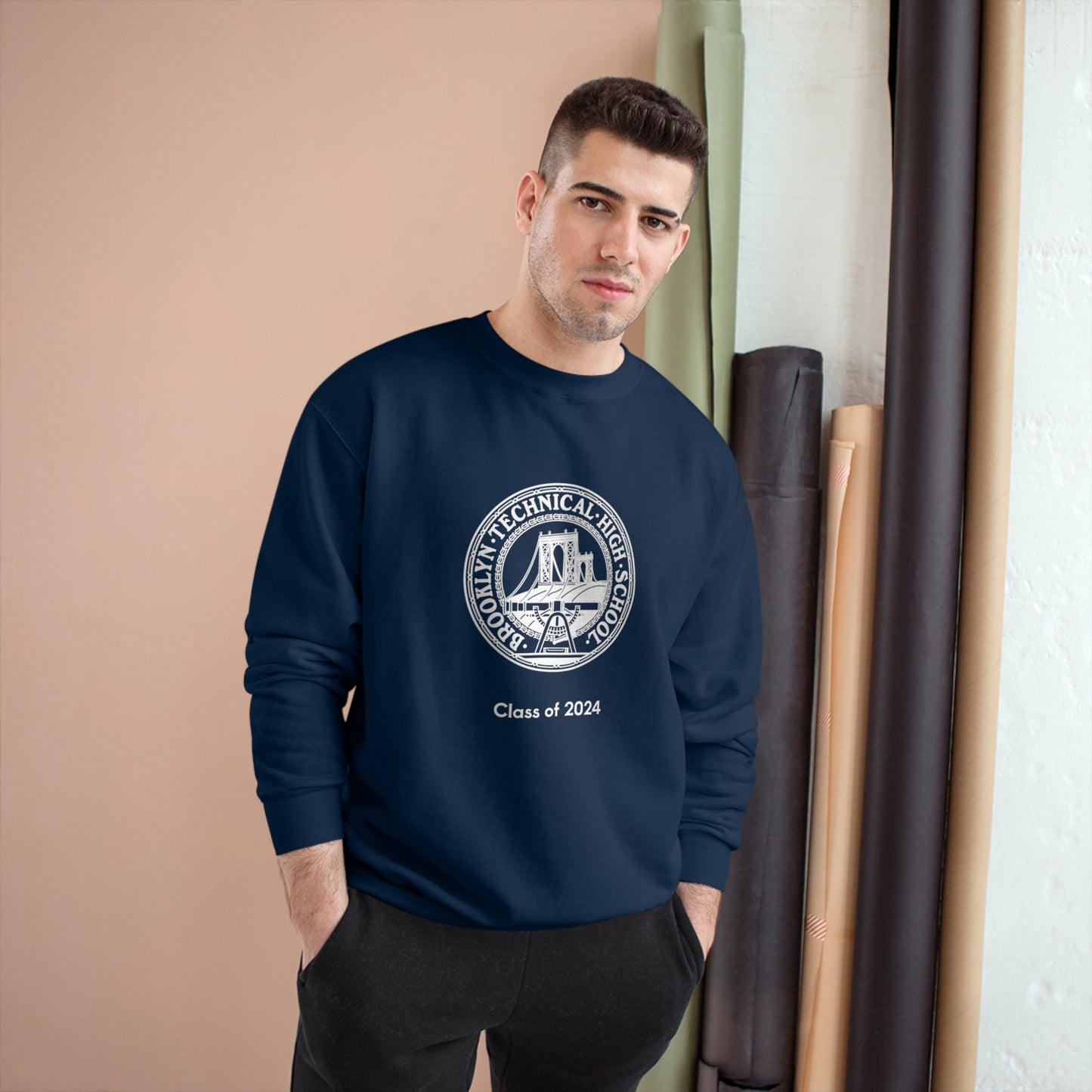 Classic Tech Logo - Champion Crewneck Sweatshirt - Class Of 2024