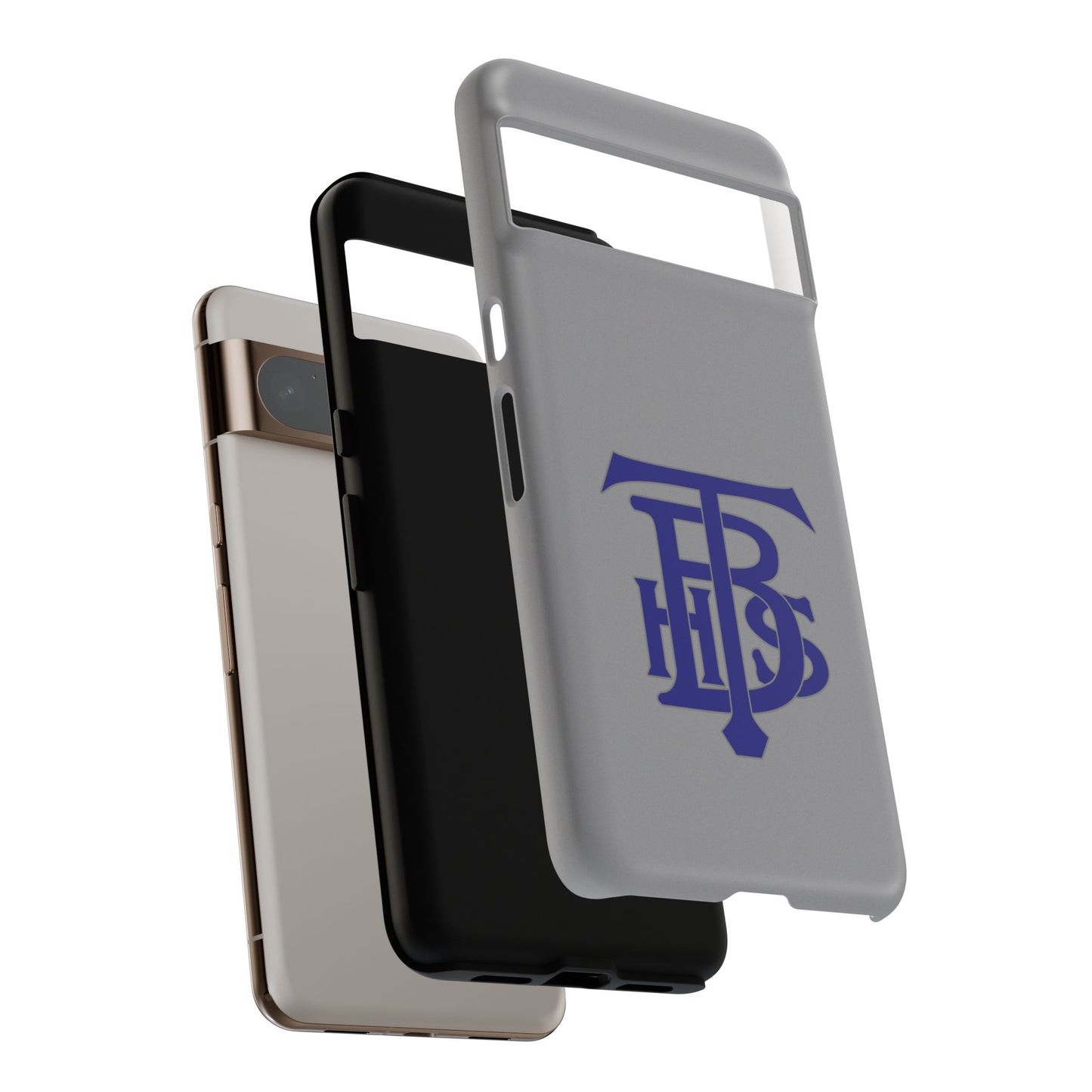 Stacked Logo - Tough Phone Cases - Gray - Google phones