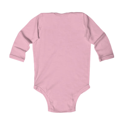 Family - Classic Tech Logo With Background - Infant Long Sleeve Bodysuit