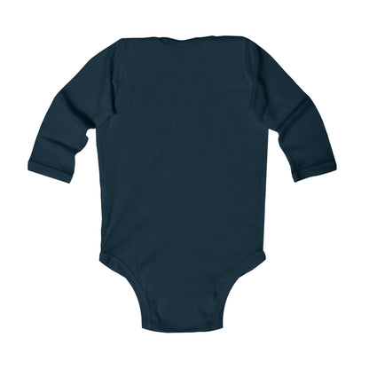 Family - Classic Tech Logo With Background - Infant Long Sleeve Bodysuit