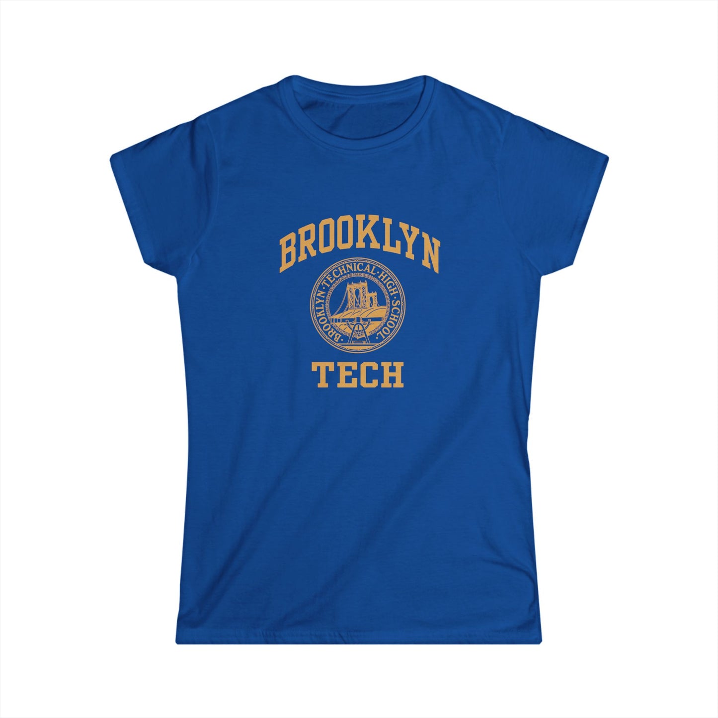 Classic Logo with Brooklyn Tech - Ladies Softstyle T-Shirt