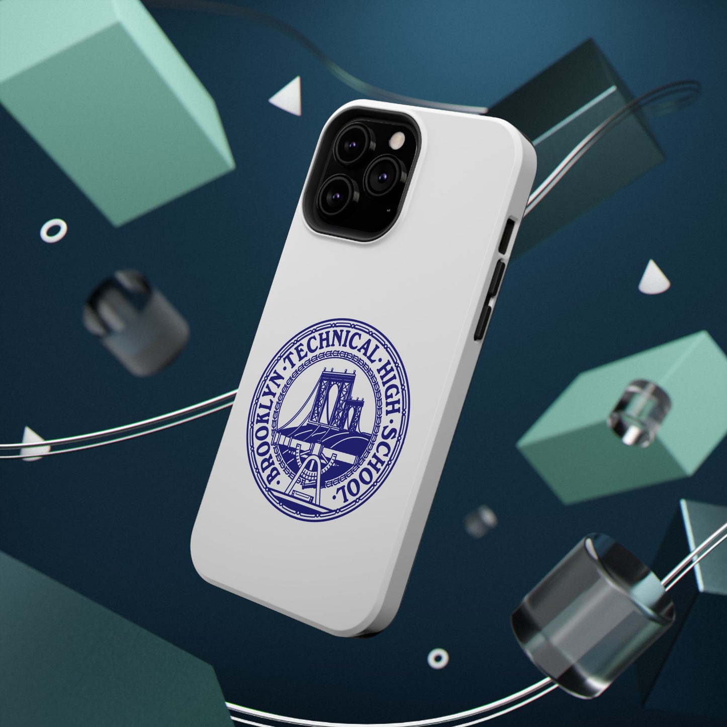 Classic Tech Seal - Impact-Resistant Phone Cases - Iphone Or Samsung - White