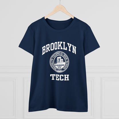 Classic Tech Logo - Ladies Midweight Cotton T-Shirt