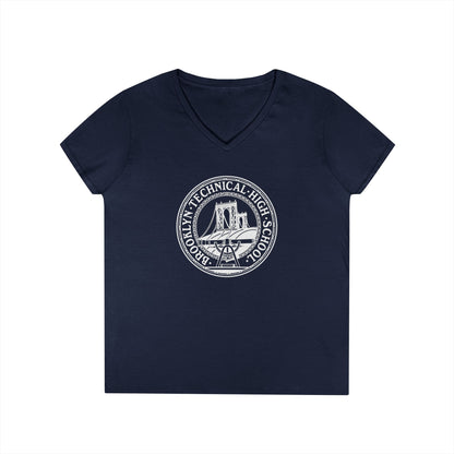 Classic Tech Logo - Ladies' V-Neck T-Shirt