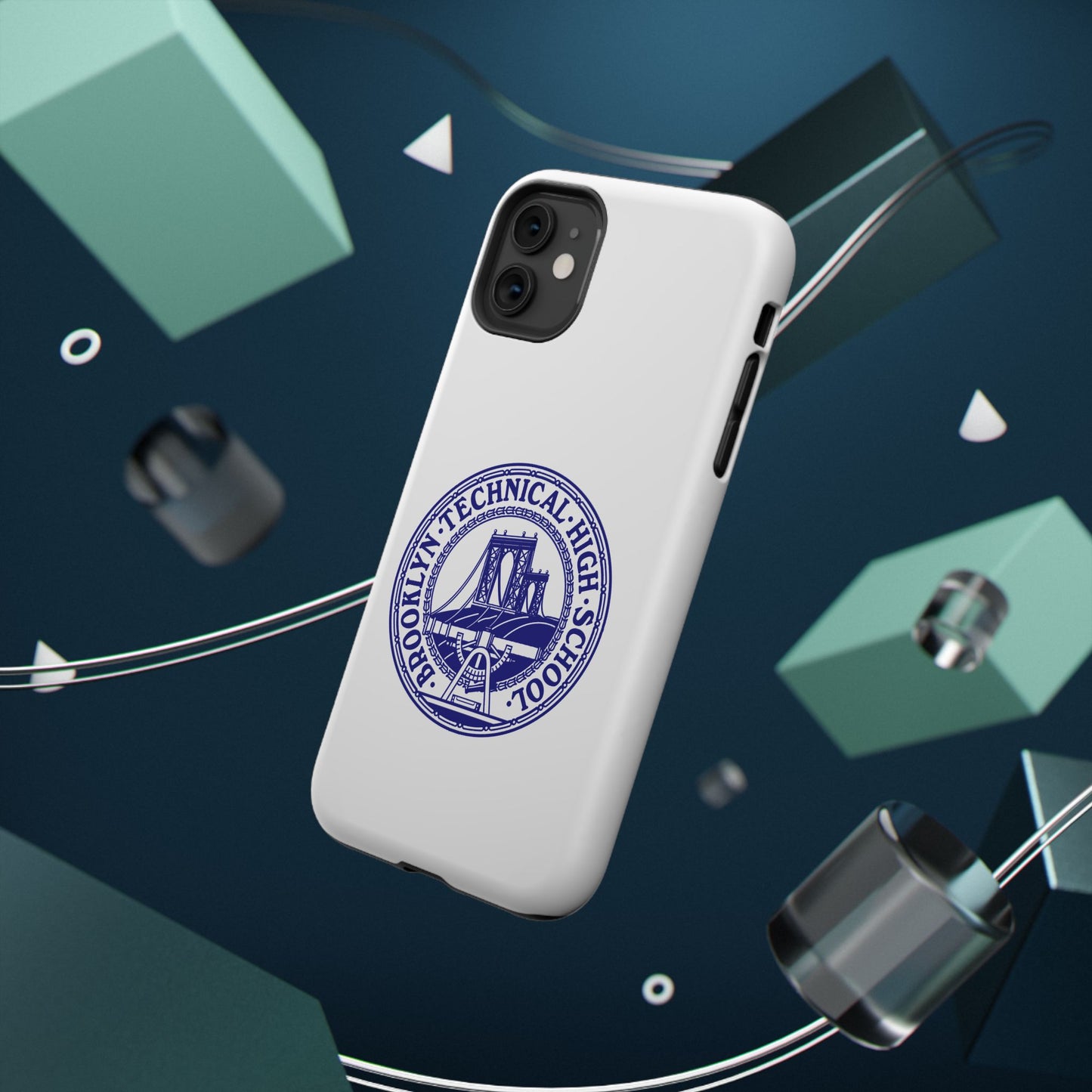 Classic Tech Seal - Impact-Resistant Phone Cases - Iphone Or Samsung - White