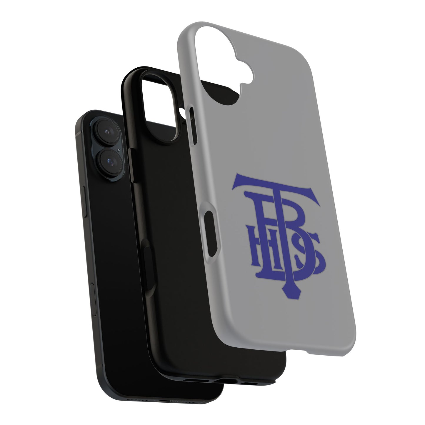Stacked Logo - Tough Phone Cases - Gray - iPhones