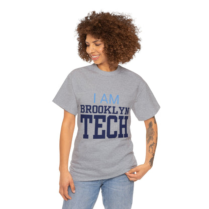 I Am Brooklyn Tech - Classic Font - Men's Heavy Cotton T-Shirt