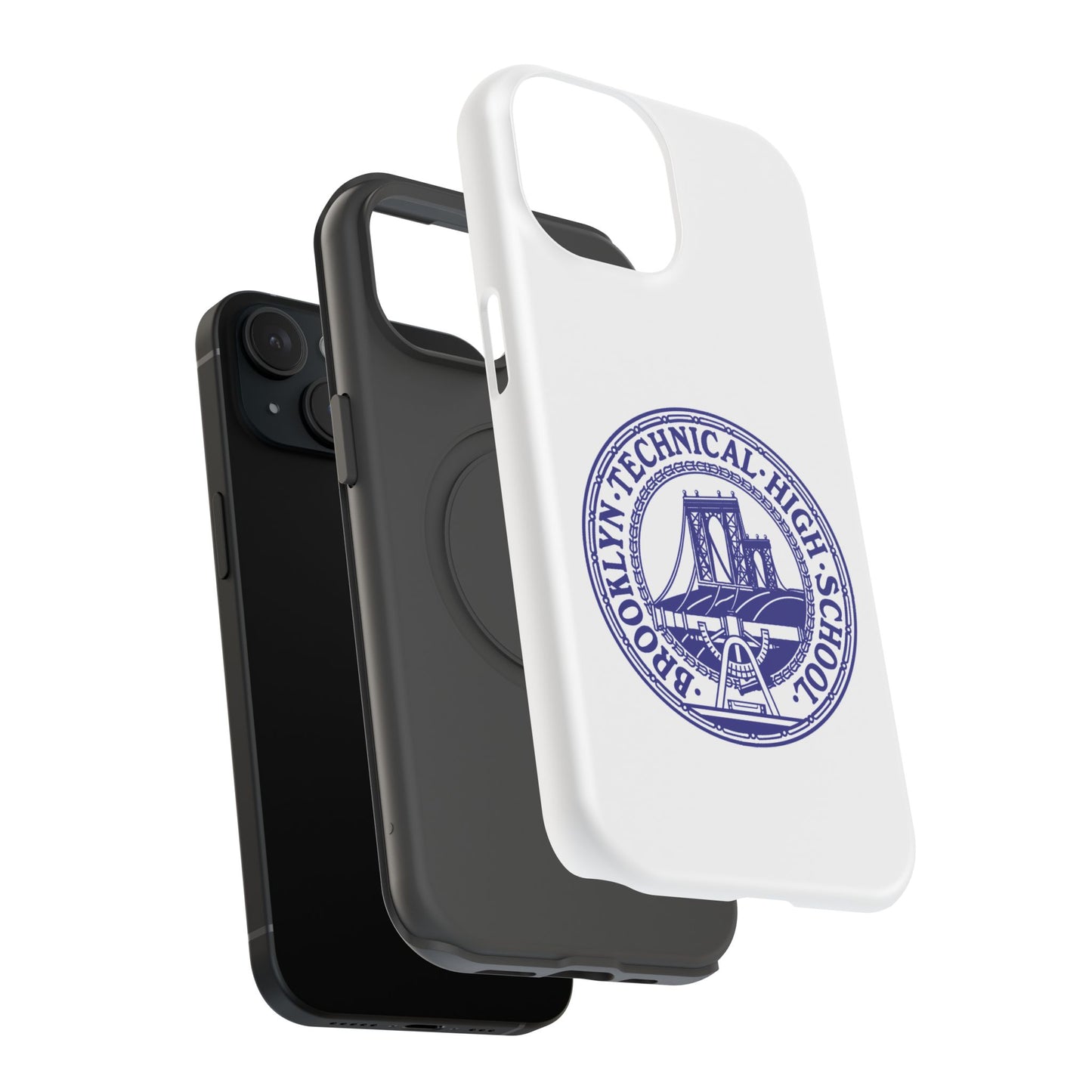 Classic Tech Seal - Impact-Resistant Phone Cases - Iphone Or Samsung - White