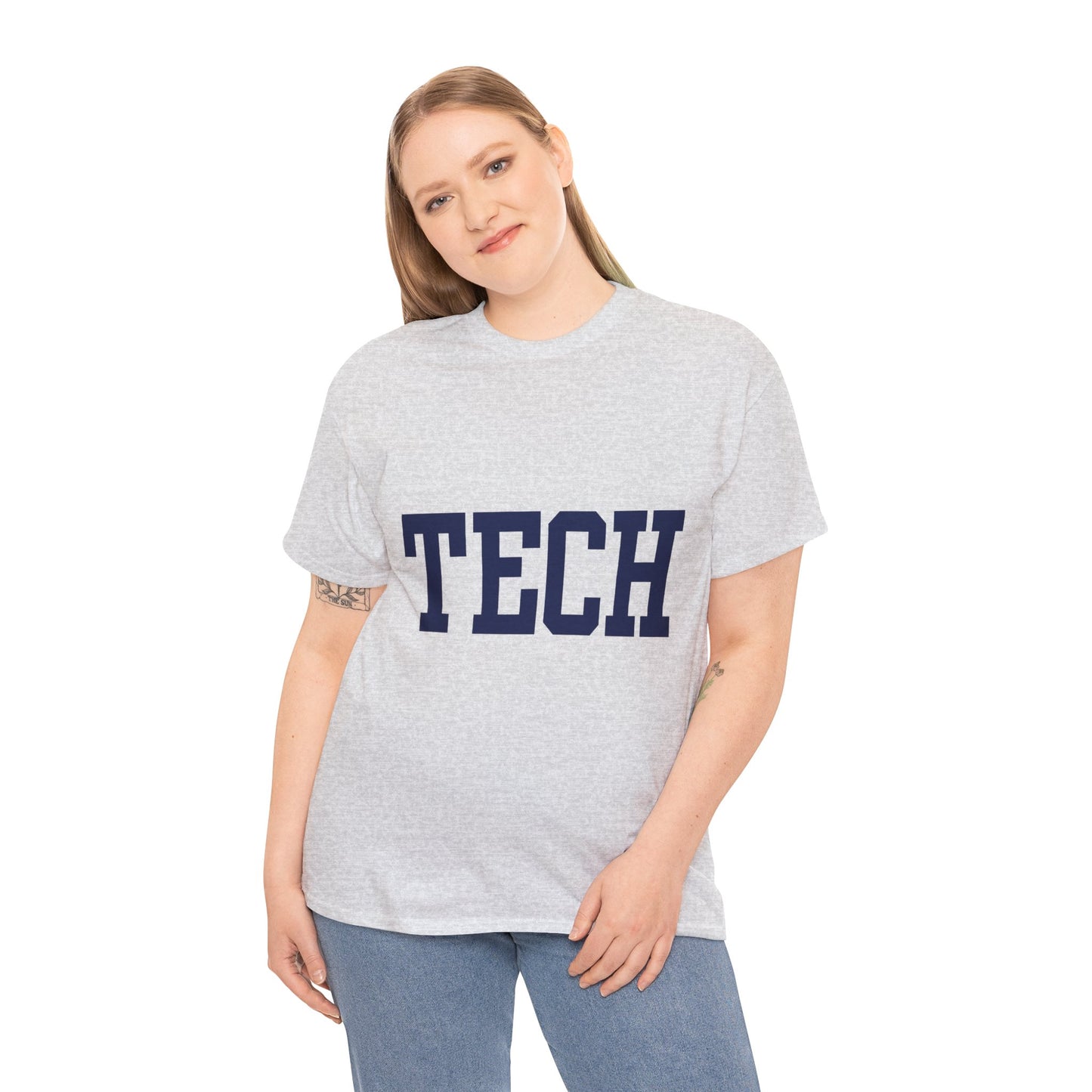 Tech - Classic Font - Men's Heavy Cotton T-Shirt