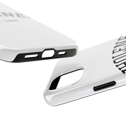 Wholeness Est. 1995 Tough Phone Case — Minimal Arch Text Protective Cover