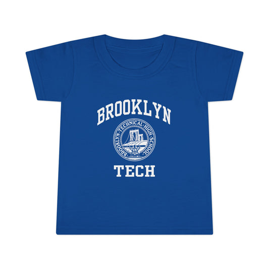 Family - Classic Brooklyn Tech Logo - Toddler Ringspun Cotton T-Shirt