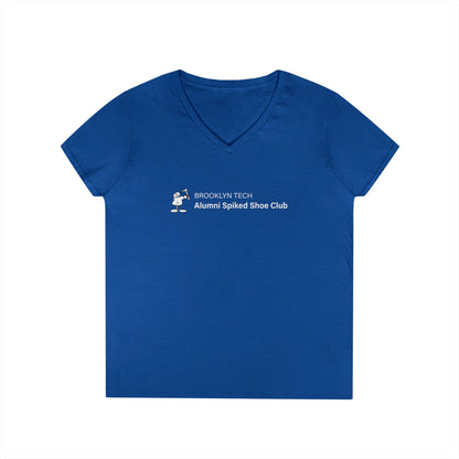 Brooklyn Tech Alumni Spiked Shoe Club Ladies' V-Neck T-Shirt