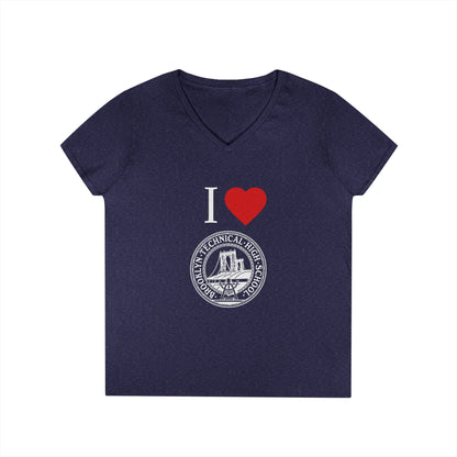 Boutique - I Love Brooklyn Tech Ladies' V-Neck T-Shirt