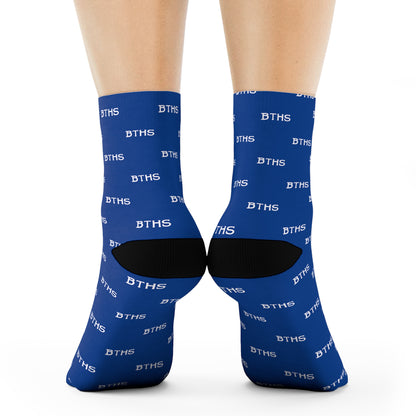 BTHS Crew Socks — Custom 'BTHS' Pattern School Spirit Socks