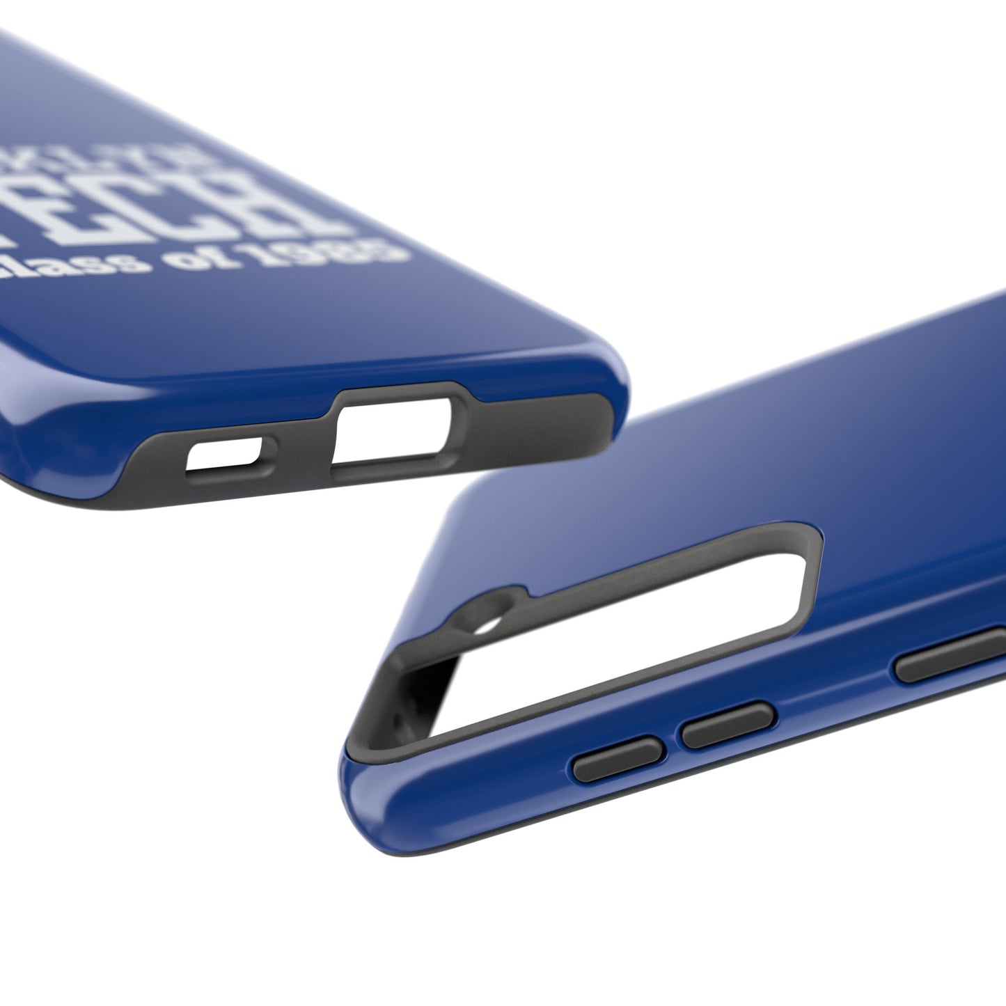 Brooklyn Tech Class Of 1985 Tough Phone Case - Navy-Blue With White Graphics