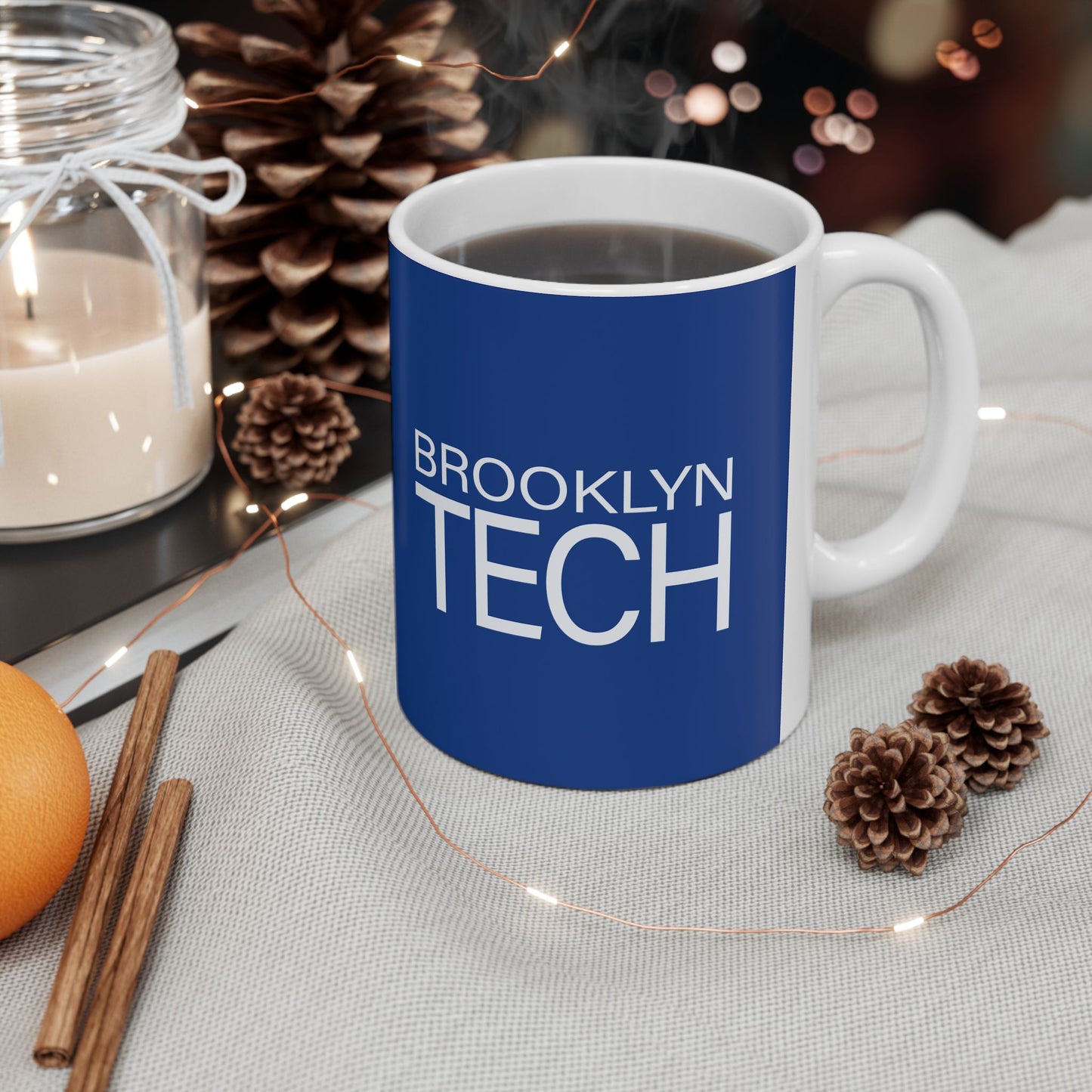 Modern Brooklyn Tech With Classic Tech Logo - Ceramic Mug, (11oz, 15oz)