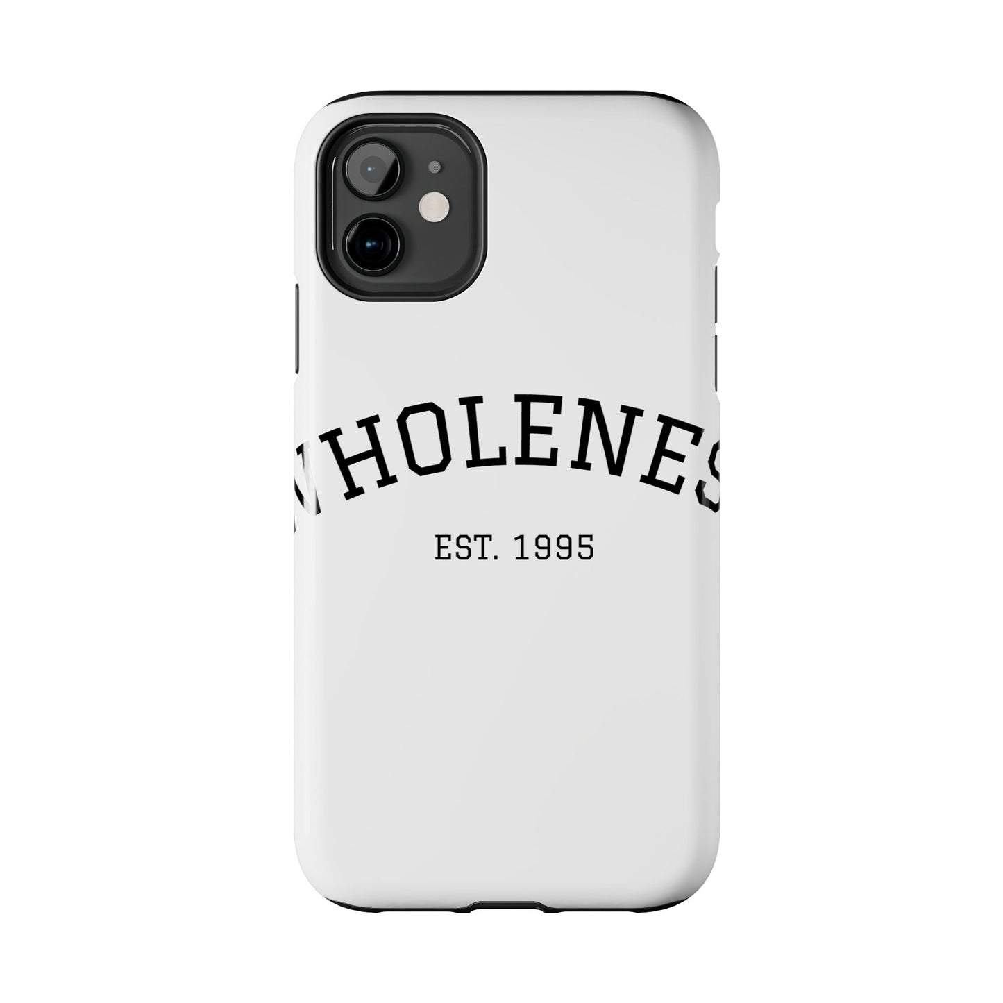Wholeness Est. 1995 Tough Phone Case — Minimal Arch Text Protective Cover