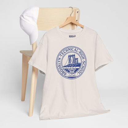 Classic Tech Logo - Blue Graphic - Men's Heavy Cotton Tee