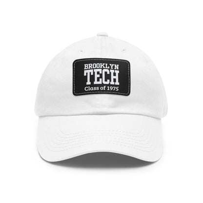 Classic Brooklyn Tech - Hat With Leather Patch (rectangle) - Class Of 1975