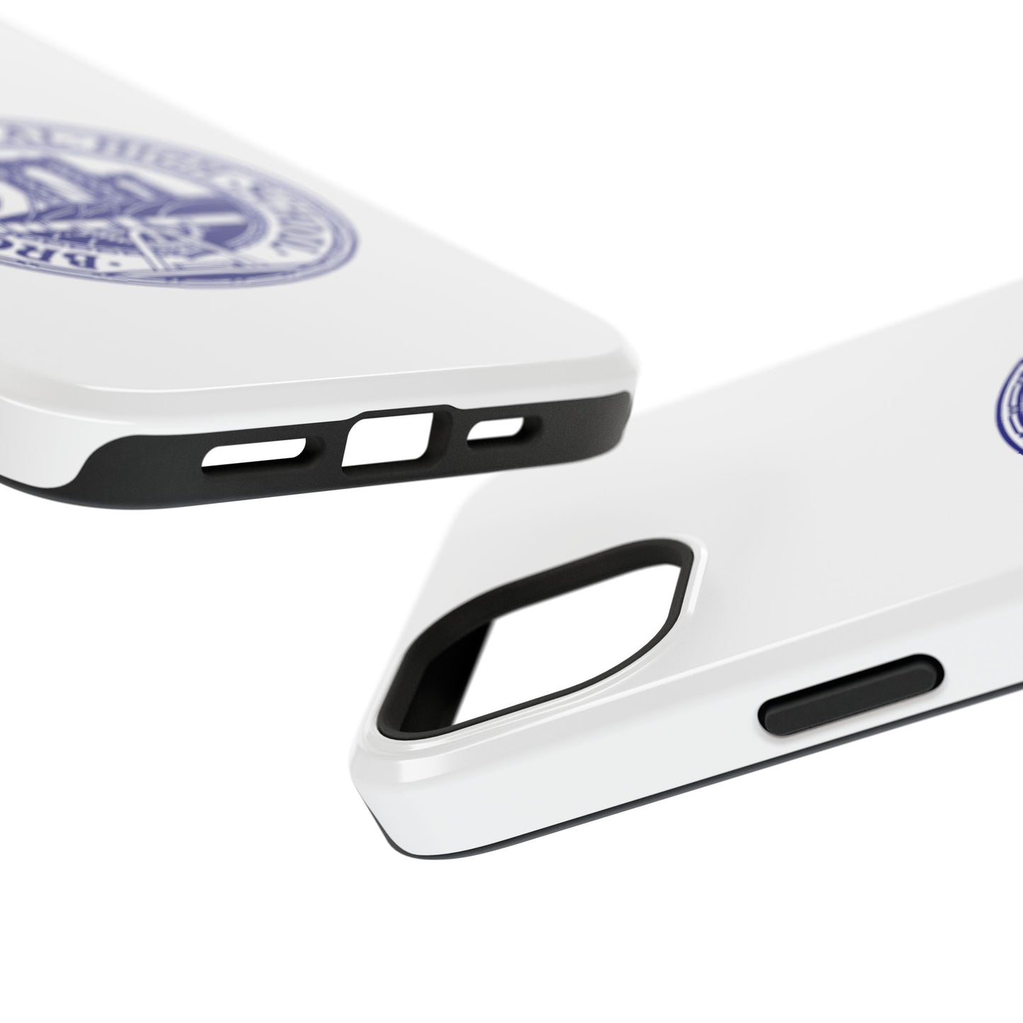 Classic Tech Seal - Impact-Resistant Phone Cases - Iphone Or Samsung - White