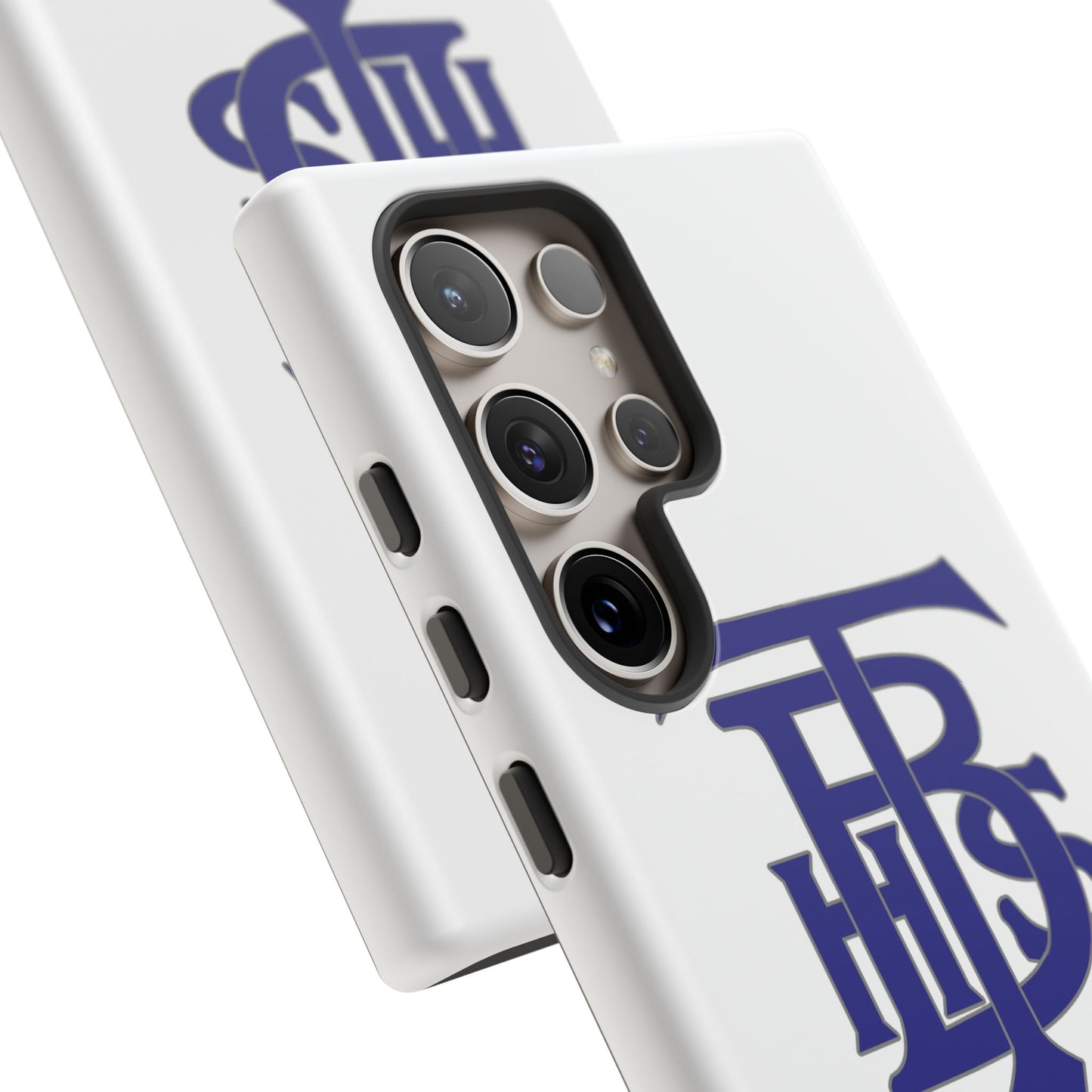 Stacked Logo - Tough Phone Cases - White