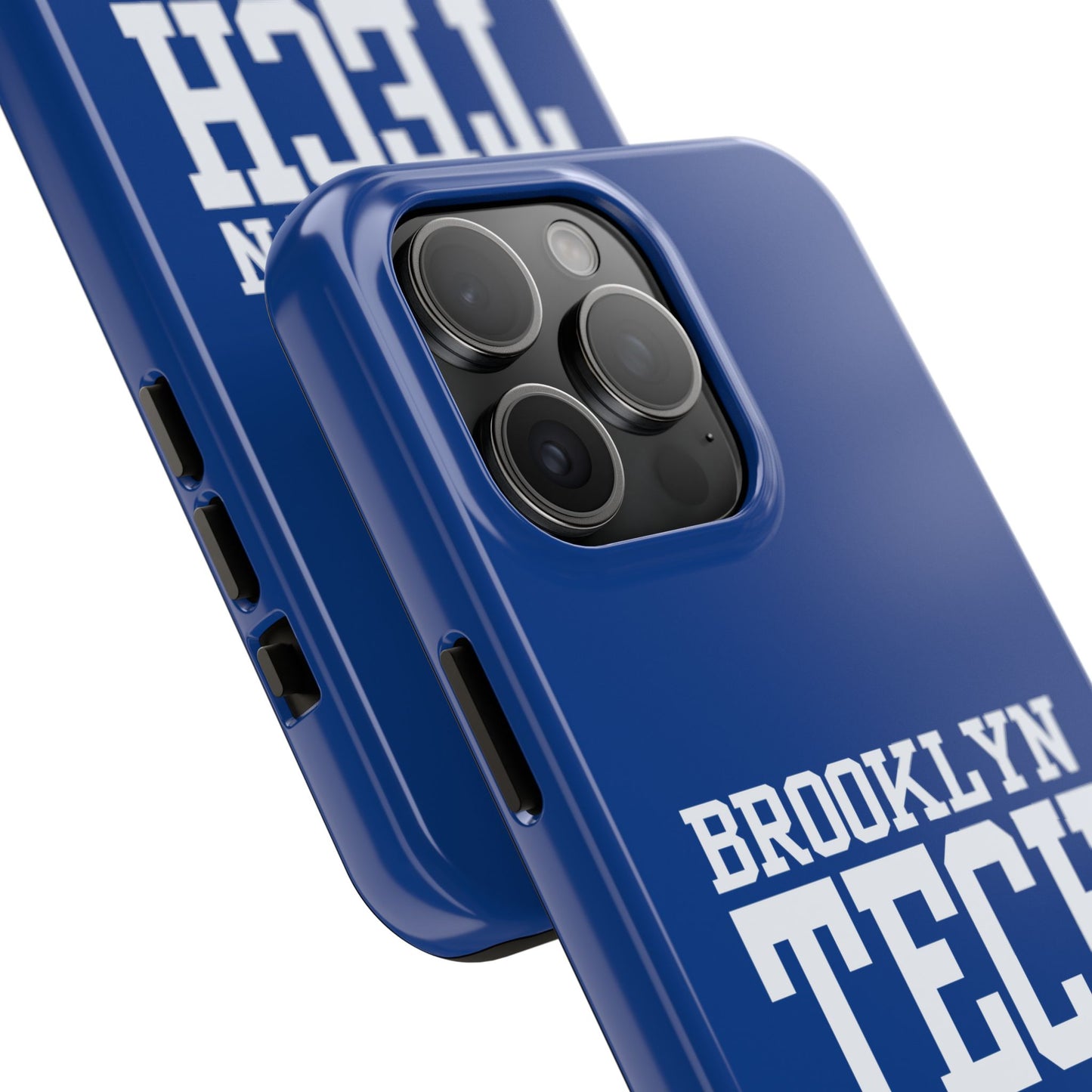 Brooklyn Tech Class of 1995 Tough Phone Case - Blue with white graphics
