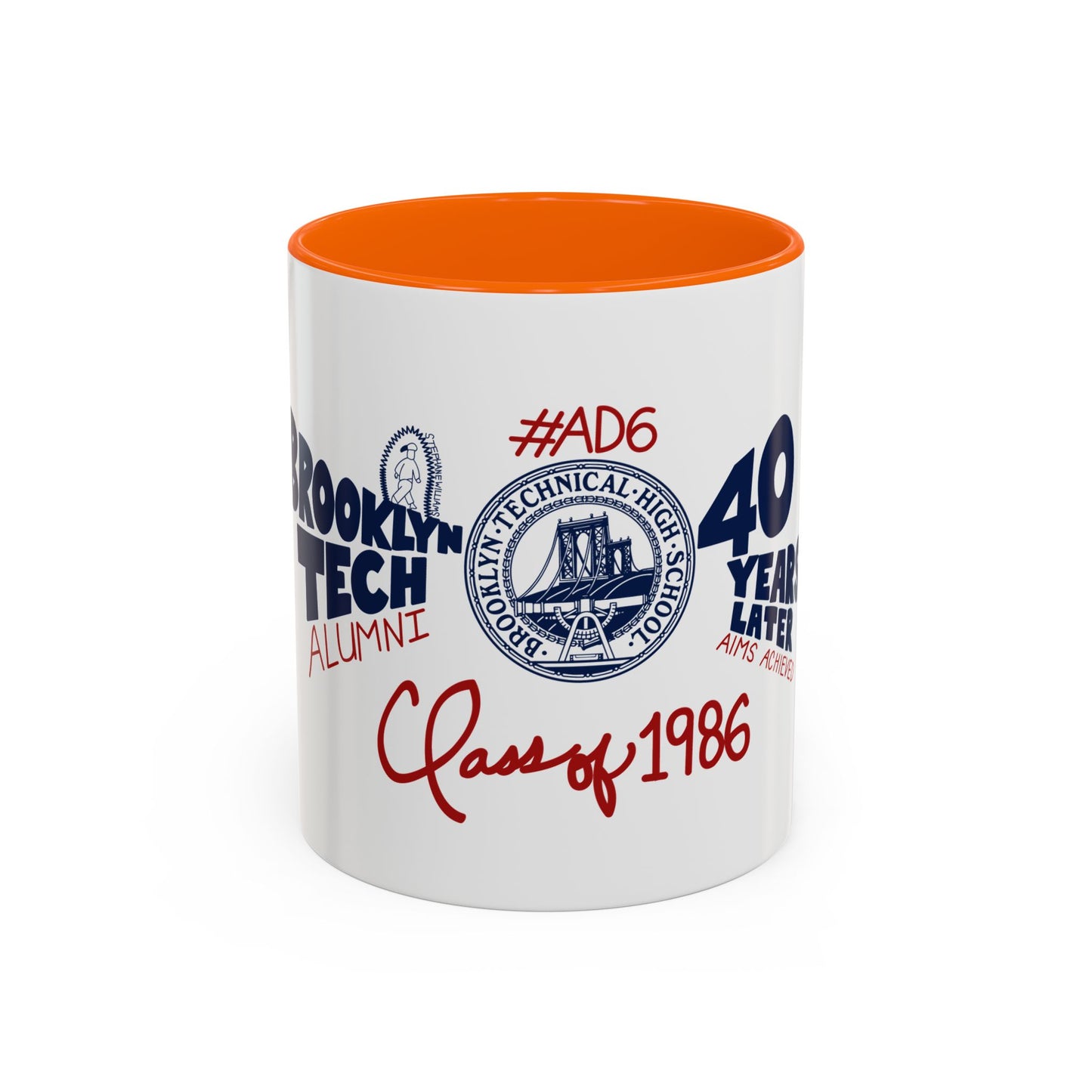 Class of 1986 Coffee Mug with navy handle (11oz, 15oz)