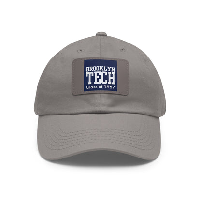Classic Brooklyn Tech - Hat with Leather Patch (Rectangle) - Class of 1957