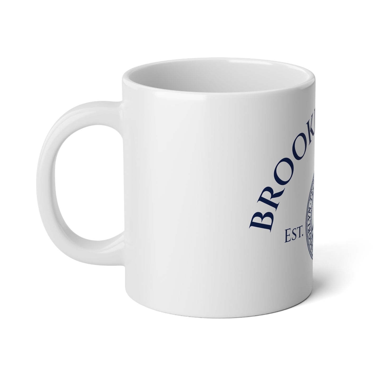 Classic Tech Logo and curved Brooklyn Tech 20oz Jumbo Mug
