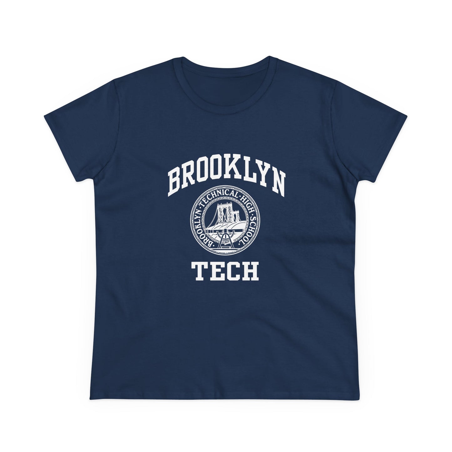 Classic Tech Logo - Ladies Midweight Cotton T-Shirt