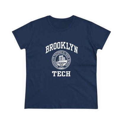 Classic Tech Logo - Ladies Midweight Cotton T-Shirt