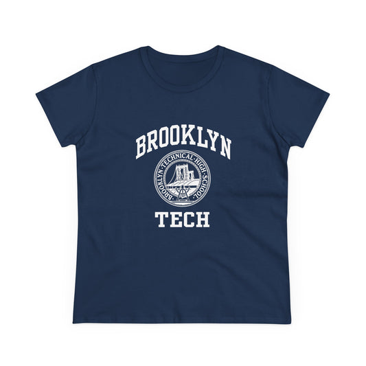 Classic Tech Logo - Ladies Midweight Cotton T-Shirt