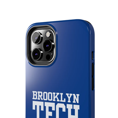 Brooklyn Tech Class of 1995 Tough Phone Case - Blue with white graphics
