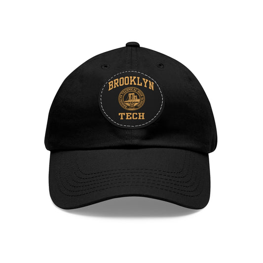 Classic Tech Logo - Leather Patch Hat - Gold Logo