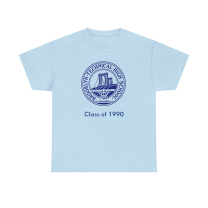 Classic Tech Logo - Men's Heavy Cotton T-Shirt - Class Of 1990