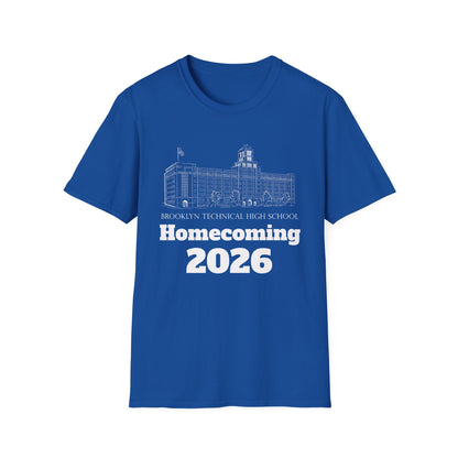 Homecoming 2026 T-Shirt — School Building Illustration