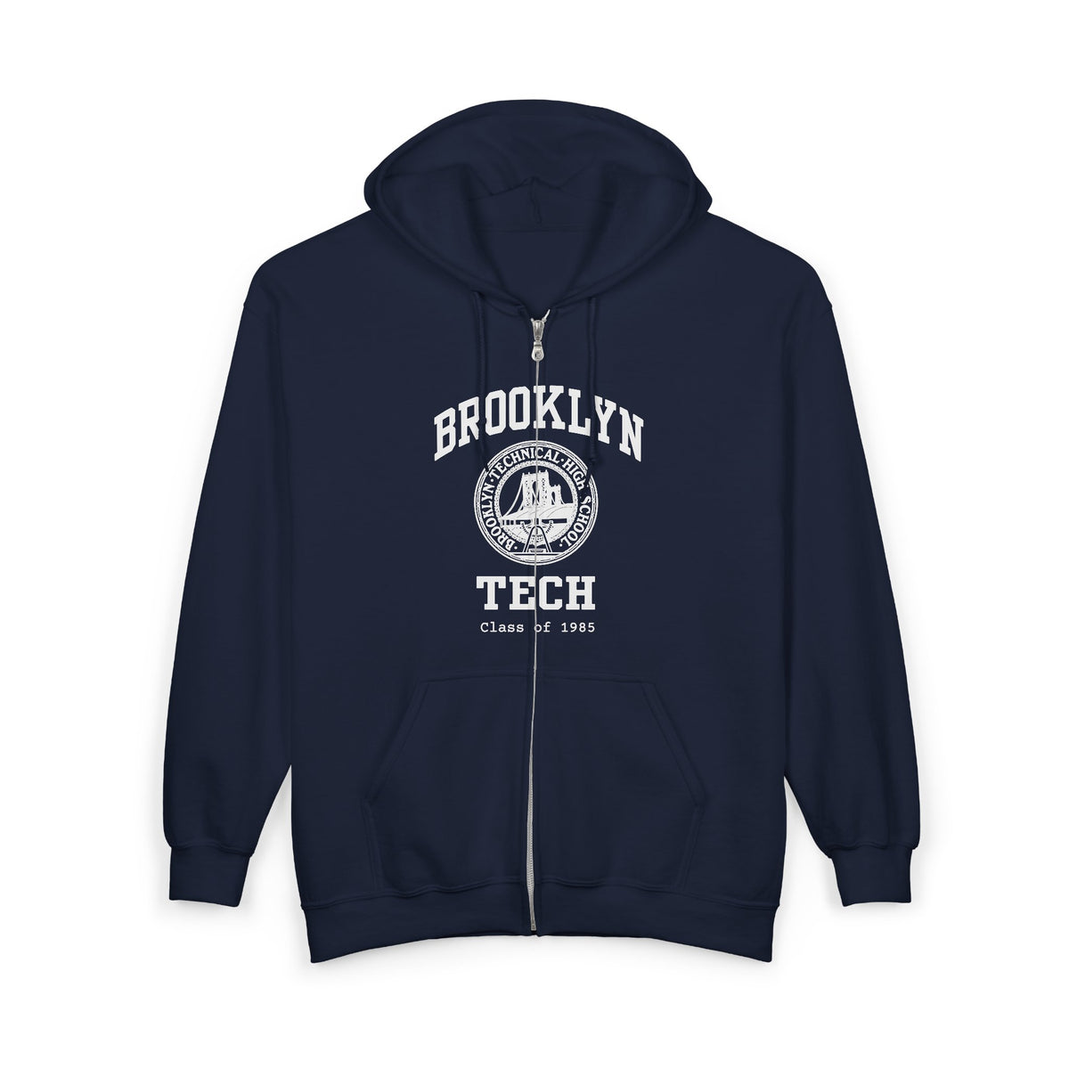 Class of 1985 - Classic Logo with Brooklyn Tech - Full-Zip Hoodie