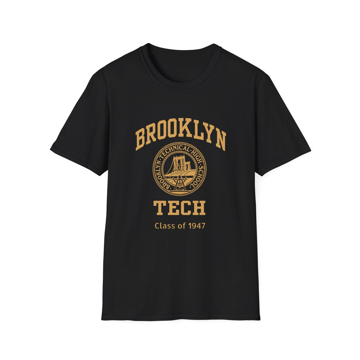 Class of 1947 - Classic Logo with Brooklyn Tech - Gildan Softstyle T-Shirt