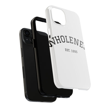 Wholeness Est. 1995 Tough Phone Case — Minimal Arch Text Protective Cover