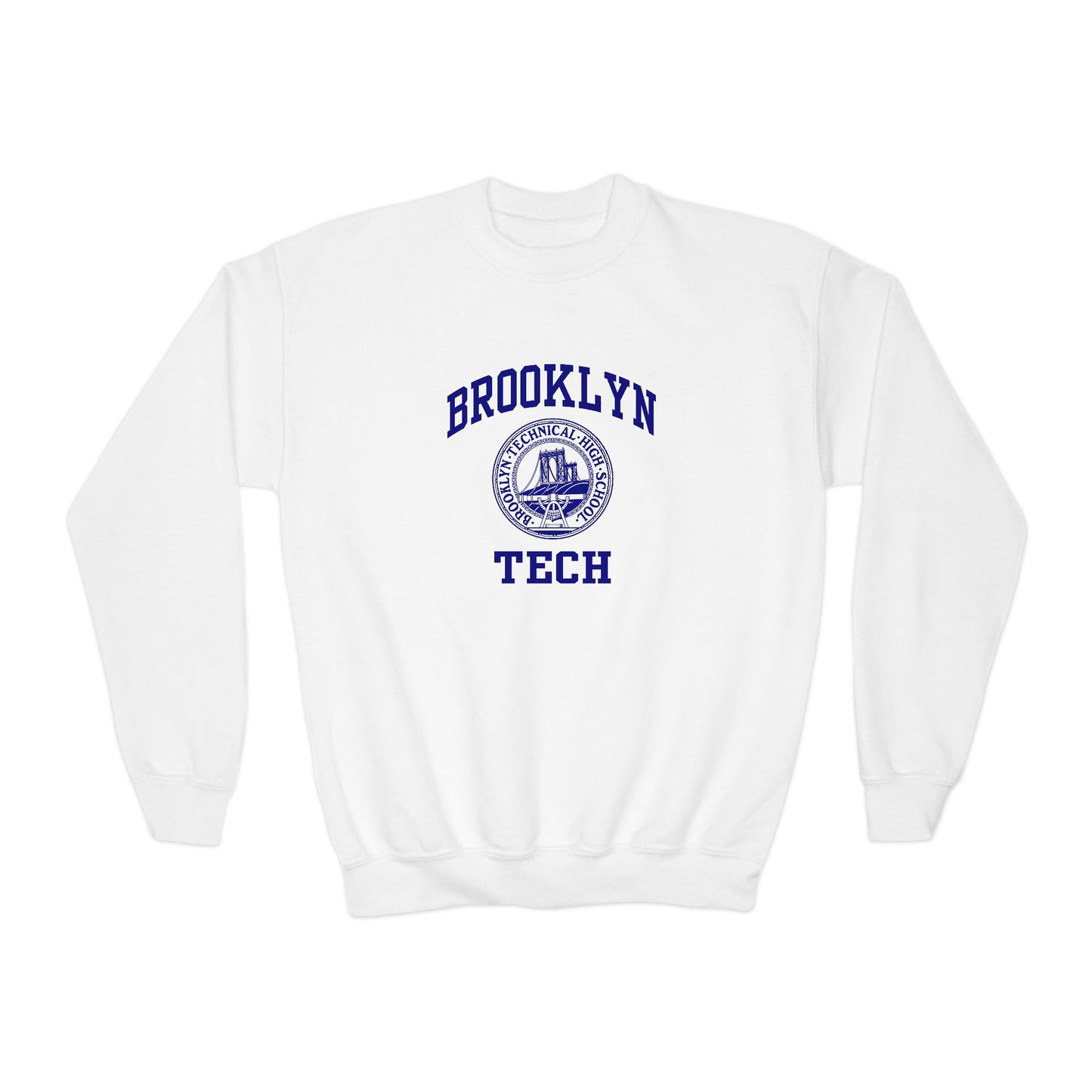 Family - Brooklyn Tech Classic Logo - Youth Crewneck Sweatshirt